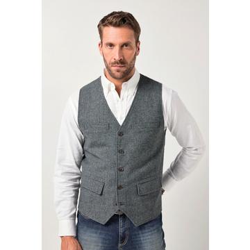 Gilet en tweed, finition FLEXNAMIC®, dos en maille - jusqu'au 7 XL