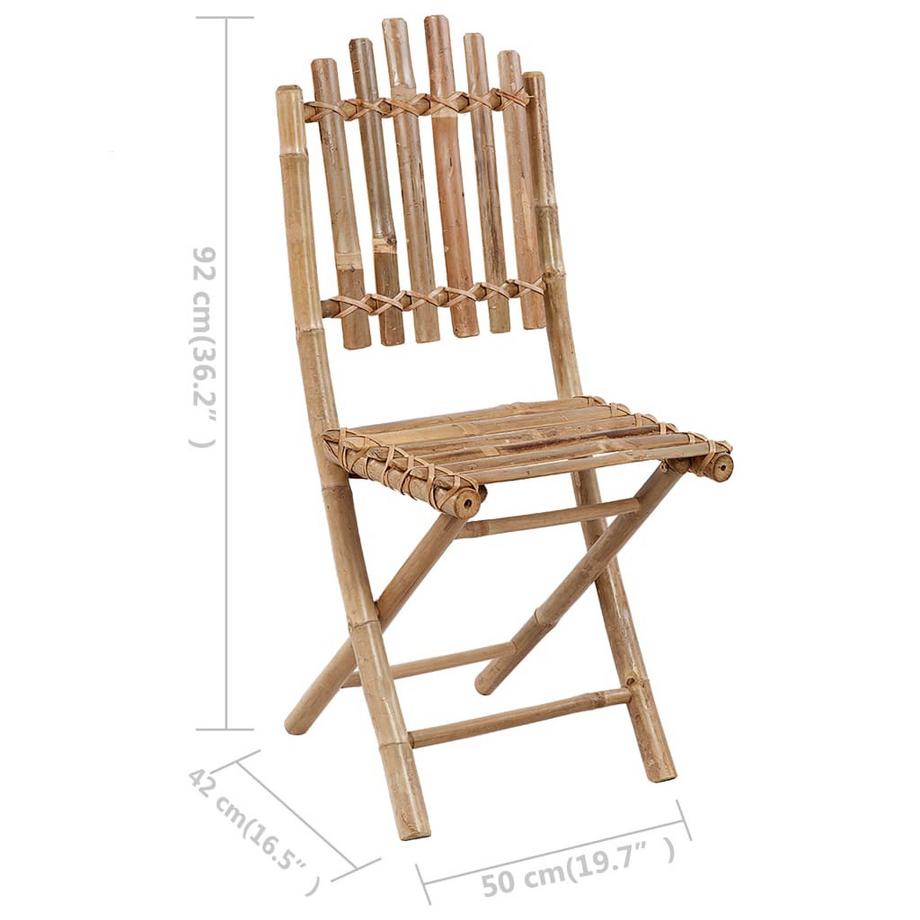 VidaXL Gartenstuhl bambus  