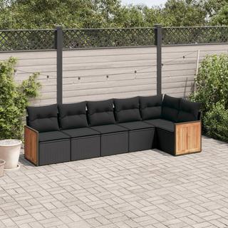 VidaXL Ensemble de canapés de jardin rotin synthétique  