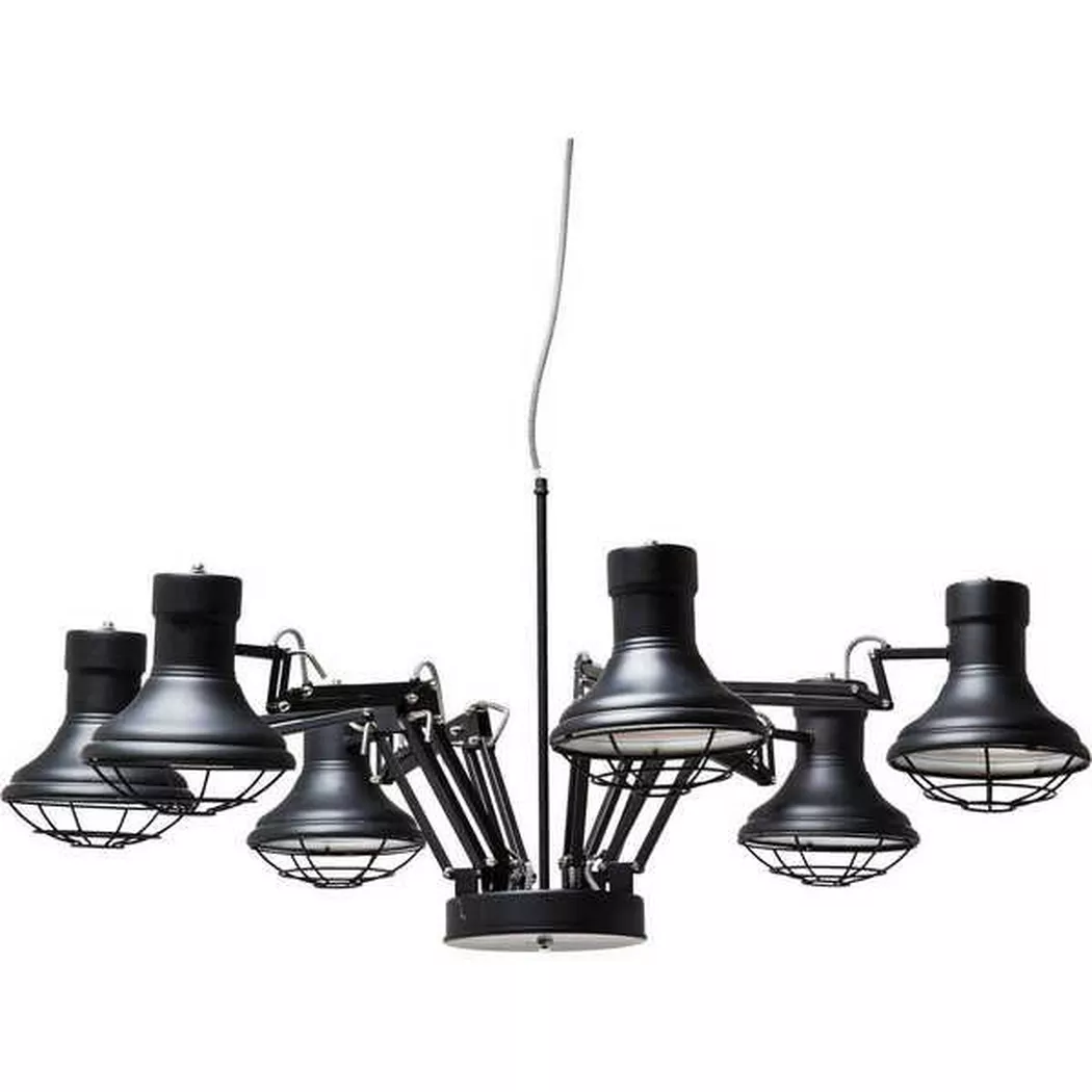 KARE Design – Hängeleuchte Spider Multi 6er, One Size, Schwarz