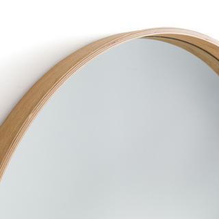 La Redoute Intérieurs Miroir rond plaqué chêne Ø80 cm  