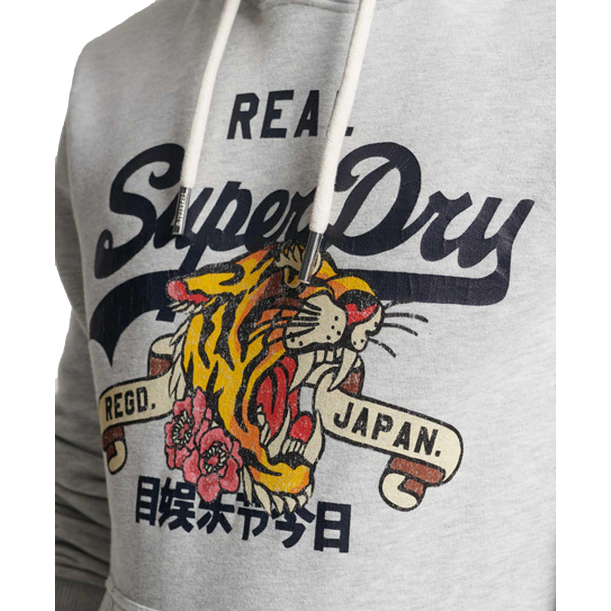 Superdry  Felpa  Vestibilità confortevole-VINTAGE NARRATIVE HOOD 