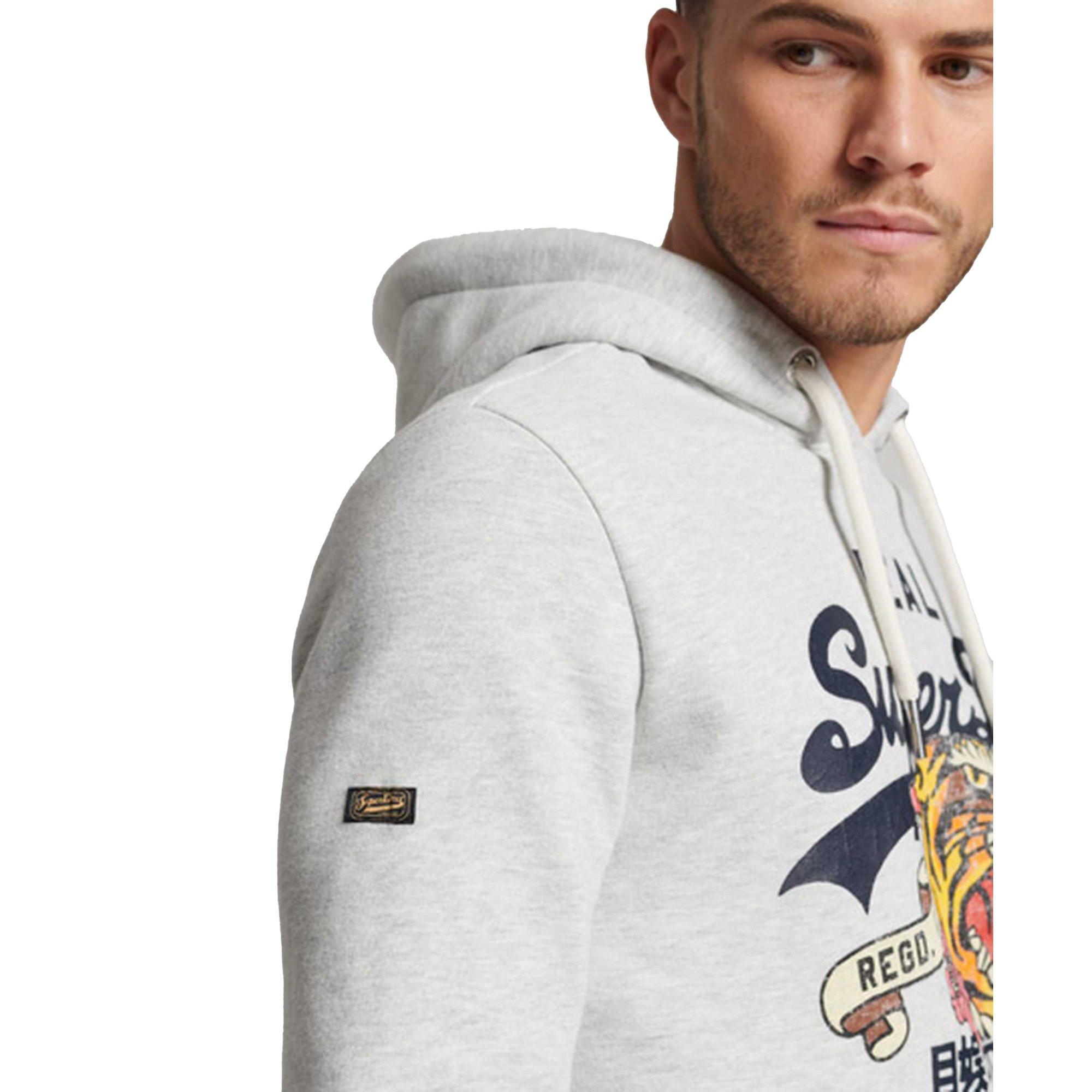 Superdry  Felpa  Vestibilità confortevole-VINTAGE NARRATIVE HOOD 