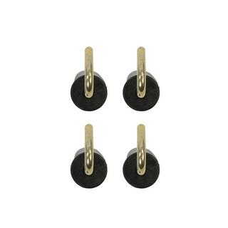 Pricenet  Attacco palo tenda piegato 25mm 4 pezzi in blister 