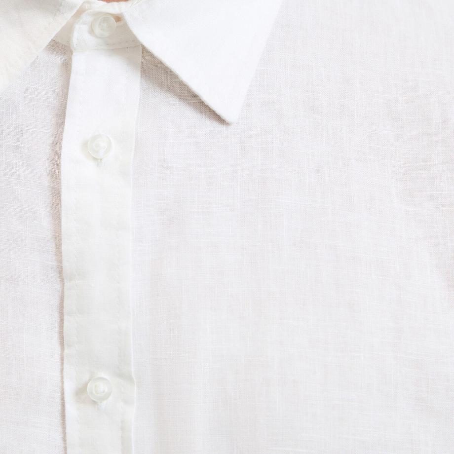 La Redoute Collections Signature Chemise Droite Lin Manches Longues  