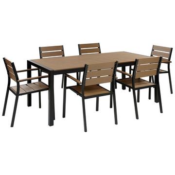 Set da pranzo da giardino en Legno plastico Industriale VERNIO