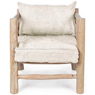 mutoni Fauteuil avec oreiller Sahel nature  