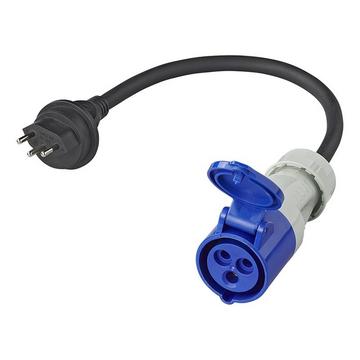 Adapterkabel 40cm 3x2,5mm² von Schweizer Stecker auf CEE