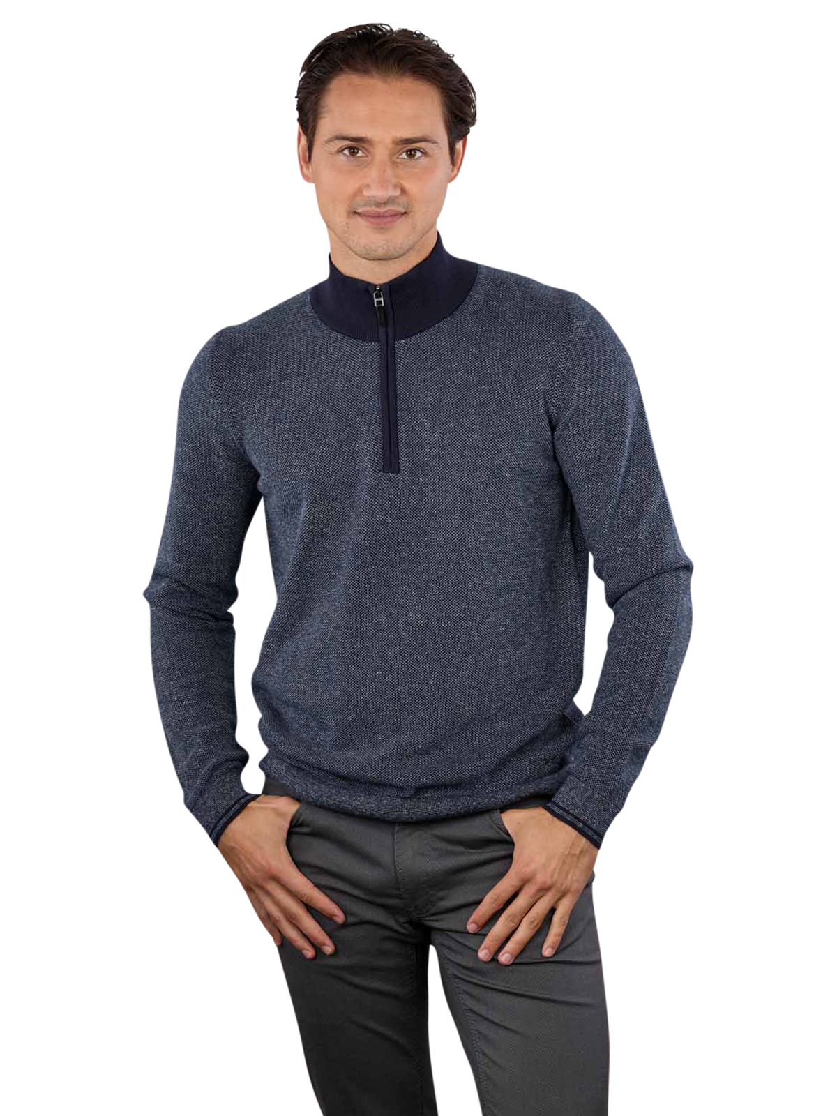 BRAX Steffen Troyer Quarter Zip Pullover  