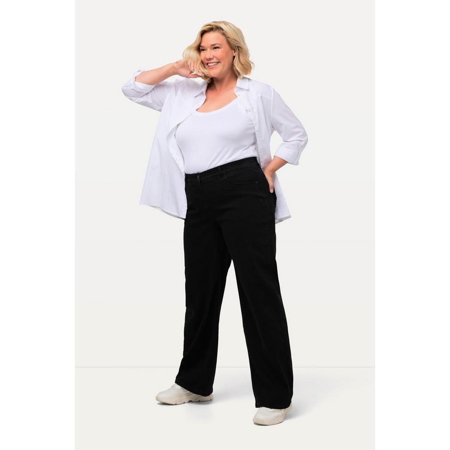 Ulla Popken Mary Jambe Large 5-Poches Taille Confort Jeans  