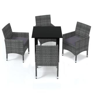 VidaXL Essgruppe poly-rattan  