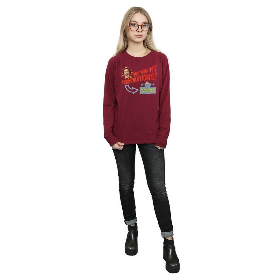 Elf World's Best Coffee Grafikdruck Sweatshirt  