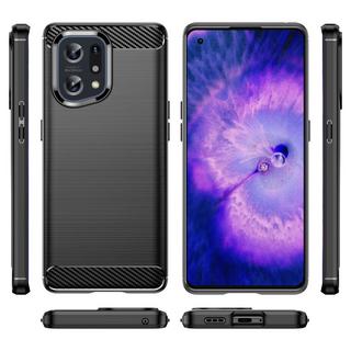 Cover-Discount  Oppo Find X5 - Housse Mã©Tal Look Carbone 