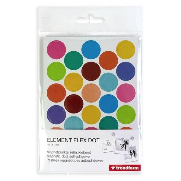 trendform Magnetpunkte ELEMENT DOT FLEX multicolor 28er Set  