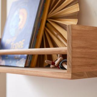 Tikamoon Wandregal aus Teak massiv für Kinder 60 cm Ugo  