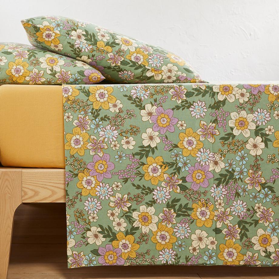 La Redoute Intérieurs Rosemary Drap Plat Fleuri  