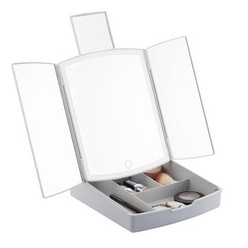 Schminkspiegel mit Ablage - LED