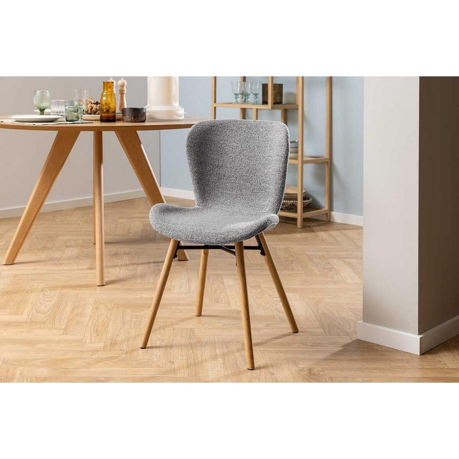 mutoni Chaise de salle à manger Norway grise (1 pièce)  