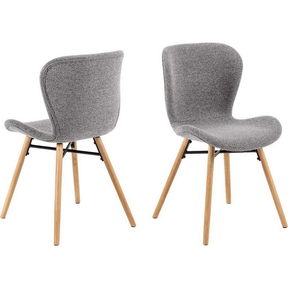 Chaise de salle à manger Norway grise (1 pièce)