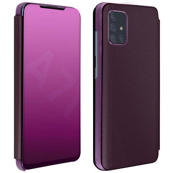 Avizar  Étui Folio Miroir Galaxy A71 Violet 