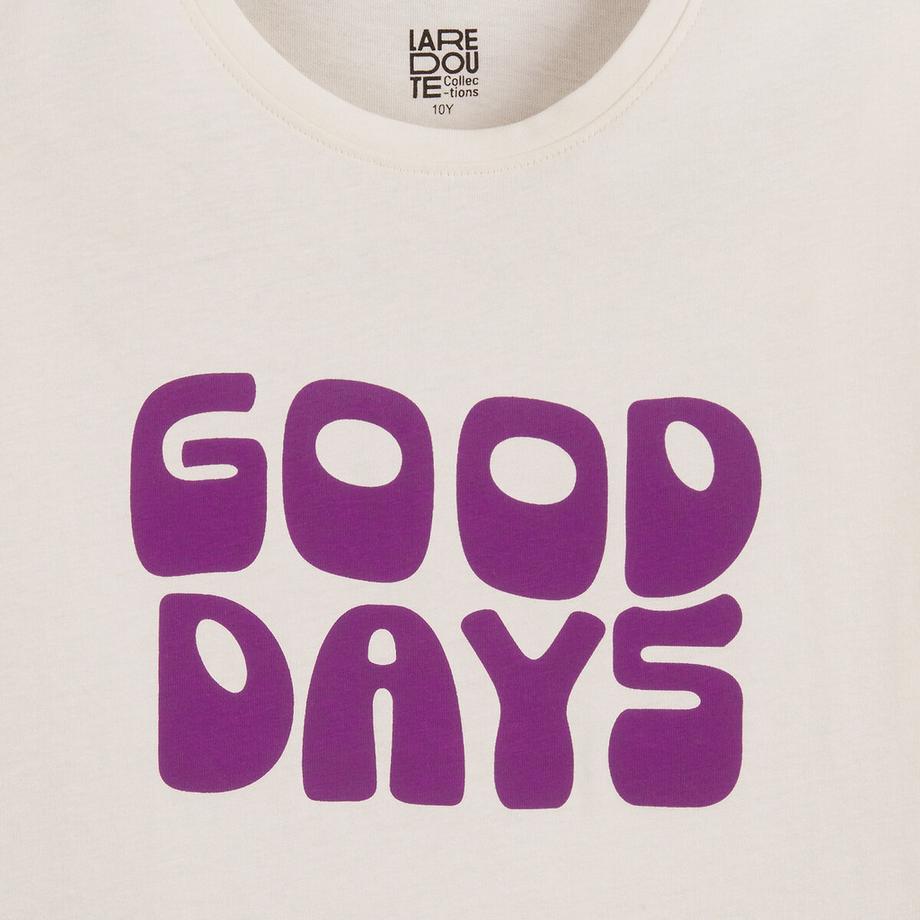 La Redoute Collections  T-shirt manches longues à message 