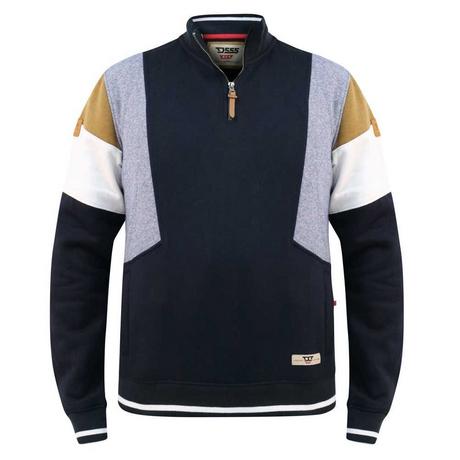 Duke Kenington Color Block Quarter Zip Sweatshirt  