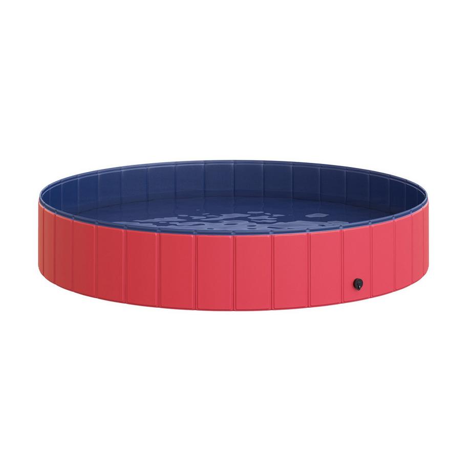 Piscina Per Cani Xxl Piscina Per Bambini Piscina In Plastica + Legno Blu Ø160Xh30Cm Summer Joy