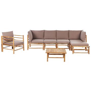 Ecksofa aus Bambusholz Boho CERRETO