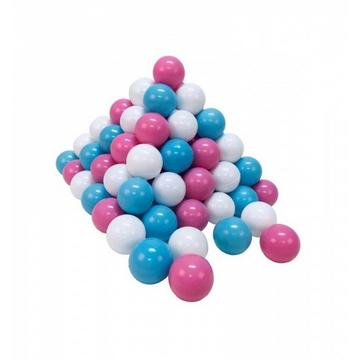 B�lleset (Rose, Creme, Hellblau, 100 St�ck)