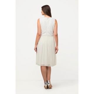 Ulla Popken Abito Midi Paillettes Senza Maniche Scollo V  