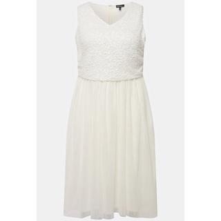 Ulla Popken Abito Midi Paillettes Senza Maniche Scollo V  