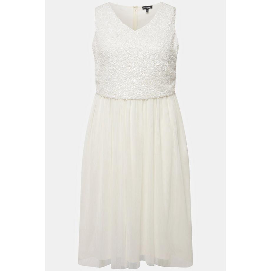 Ulla Popken Abito Midi Paillettes Senza Maniche Scollo V  