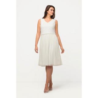 Ulla Popken Abito Midi Paillettes Senza Maniche Scollo V  