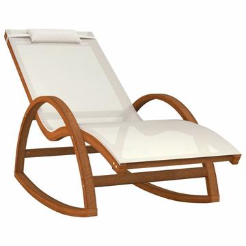 Chaise berçante tissu