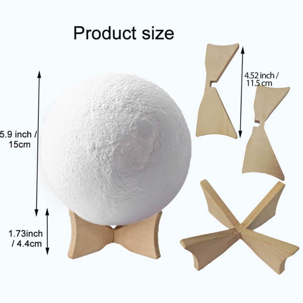 Cover-Discount Lampada Luna LED multicolore 3D dimmerabile 15CM  