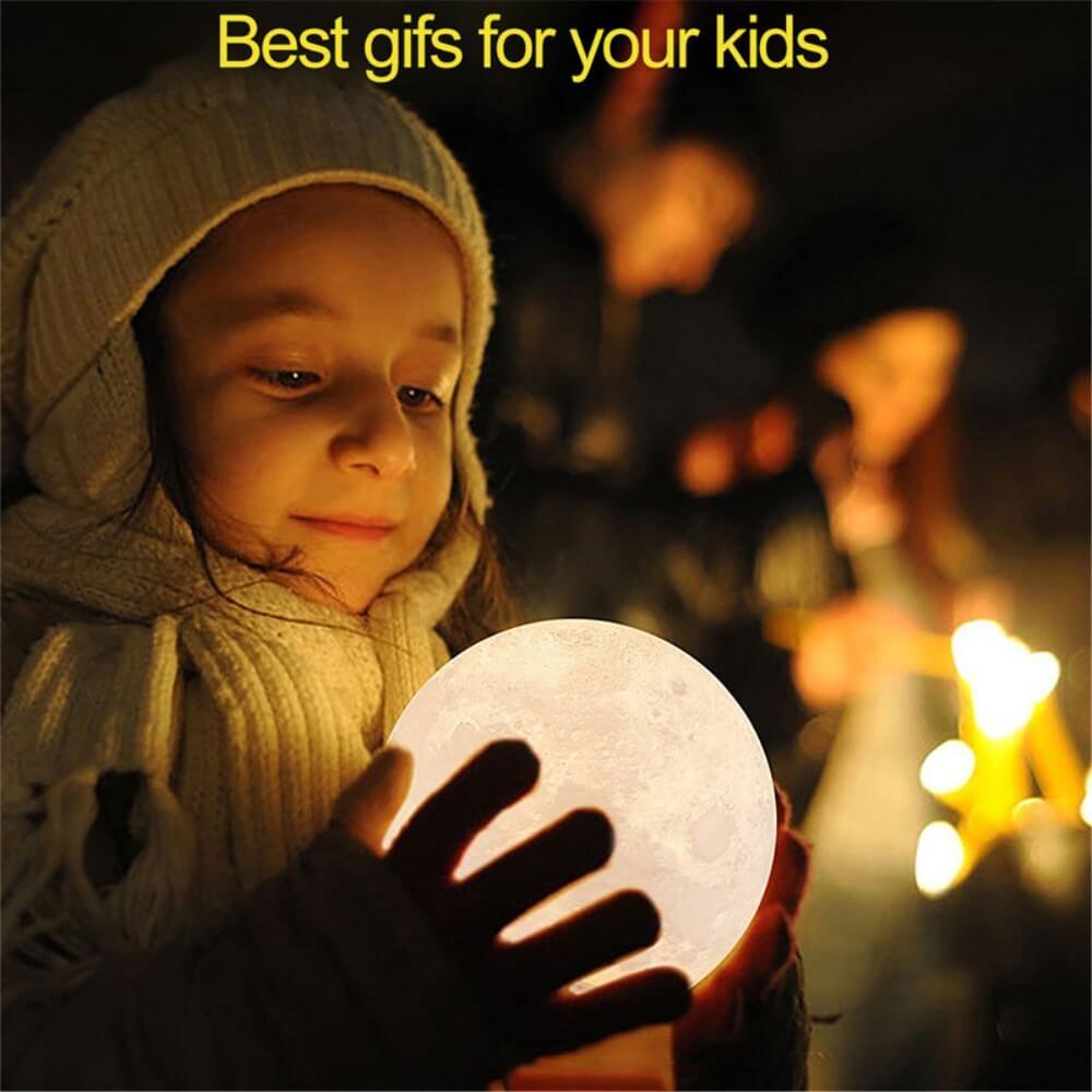 Cover-Discount Lampada Luna LED multicolore 3D dimmerabile 15CM  