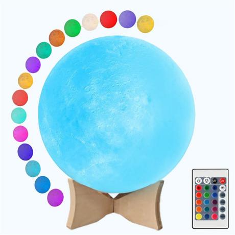 Cover-Discount Lampada Luna LED multicolore 3D dimmerabile 15CM  