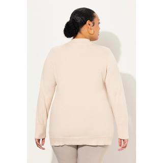 Ulla Popken  Pullover, Stehkragen, Langarm, Rippbündchen 