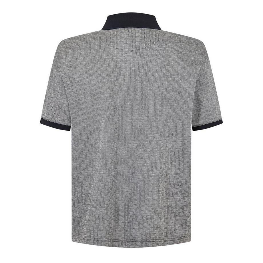TED BAKER Polo Motif Tissage de Panier Coupe Régulière  