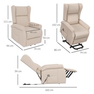 HOMCOM  Fauteuil avec aide à se lever 