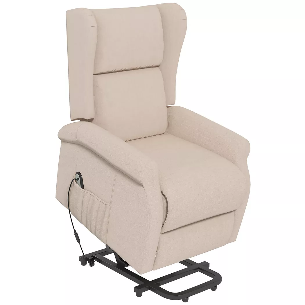 HOMCOM - Sessel mit Aufstehhilfe, Beige
