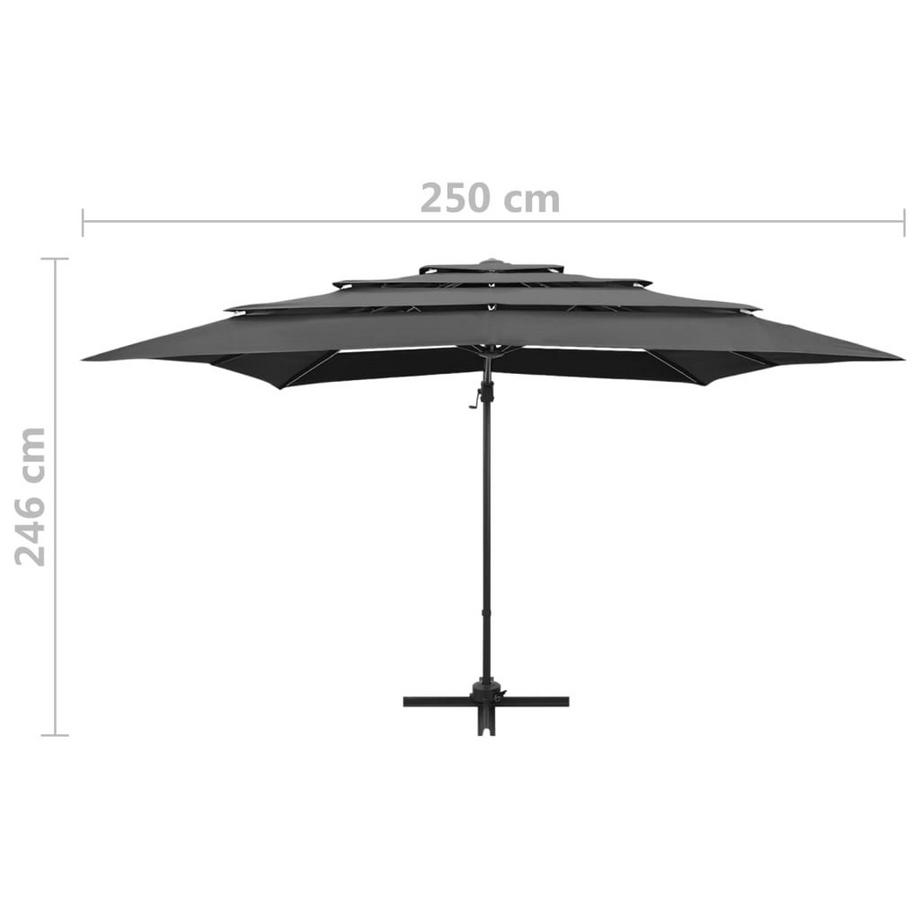 VidaXL ombrellone da giardino  
