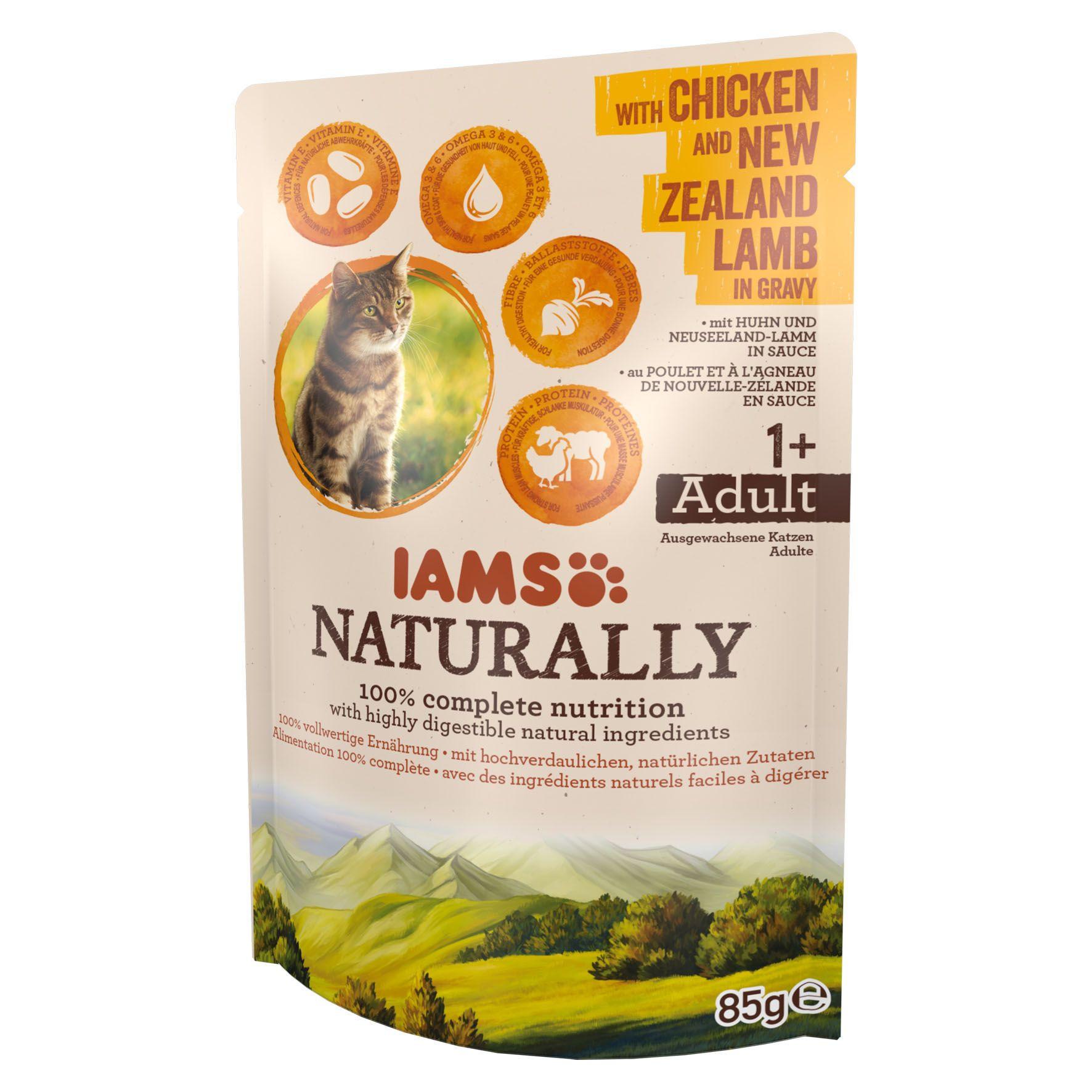 IAMS  natürlich Adult Huhn und Lamm - Multipack 