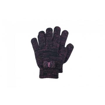 720782726 GANTS UNITAILLE GRIS FONCE LUREX ROSE