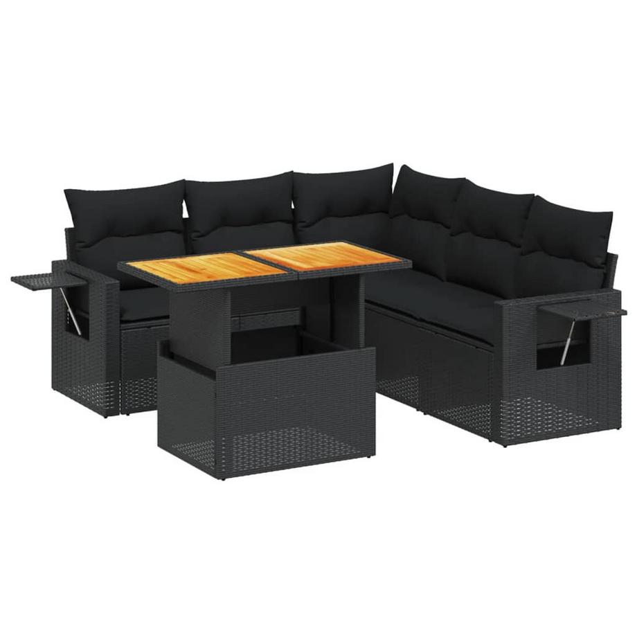 set divano da giardino Polirattan