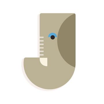 Buchstaben Graphic J