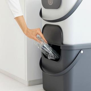 rotho ALBULA Recycling Müllsystem 40L   Anthrazit  