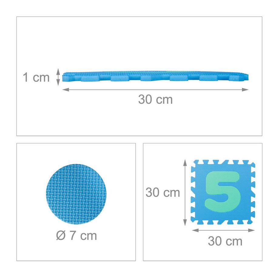 B2X  Tapis puzzle avec chiffres 