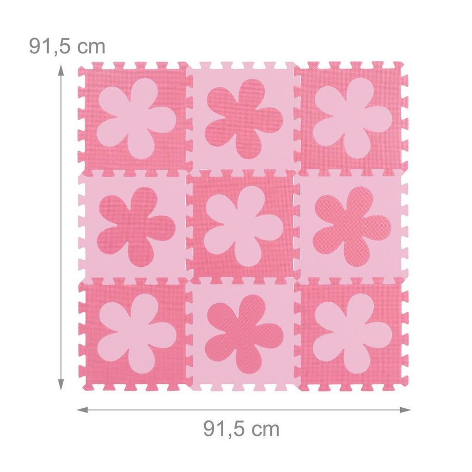 B2X  Puzzlematte Blumenmuster 