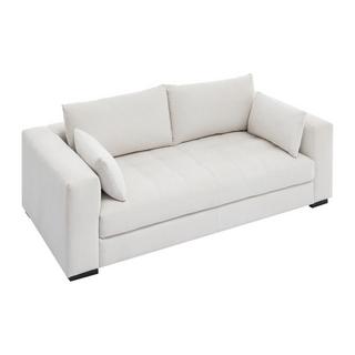 Vente-unique Sofa 2-Sitzer - Strukturstoff - Beige - REBOLDA  